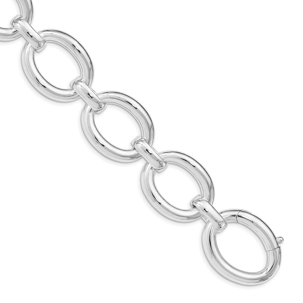 Sterling Silver Polished Large Link Bracelet 8.75 inches