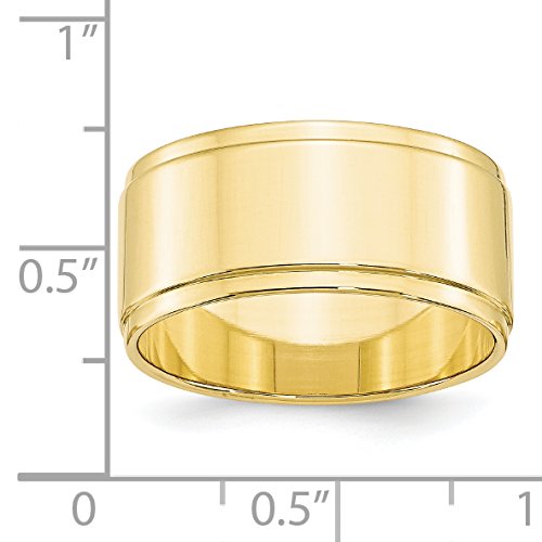 10KY 10mm Flat with Step Edge Band Size 10