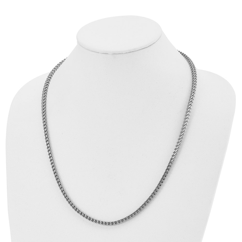 Stainless Steel Polished 24in Franco Chain