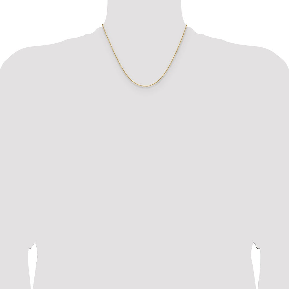 14K 1.25mm D/C Round Cable Chain