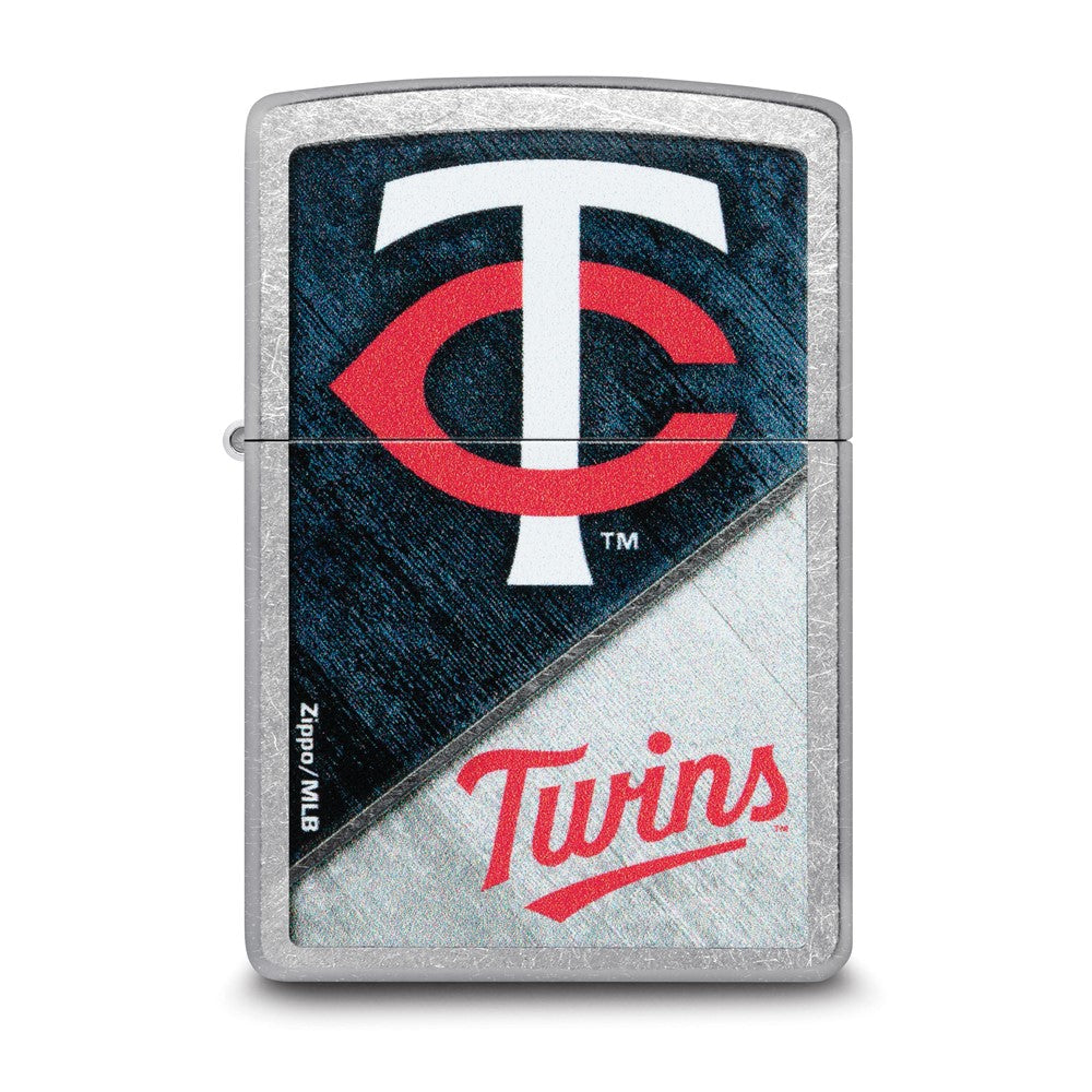 Zippo Street Chrome Minnesota Twins Color Image MLB Lighter