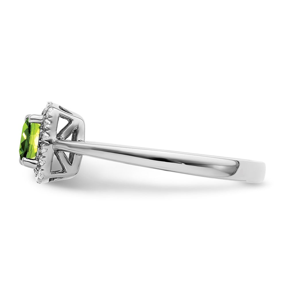 SS ANT Peridot and Diamond Ring
