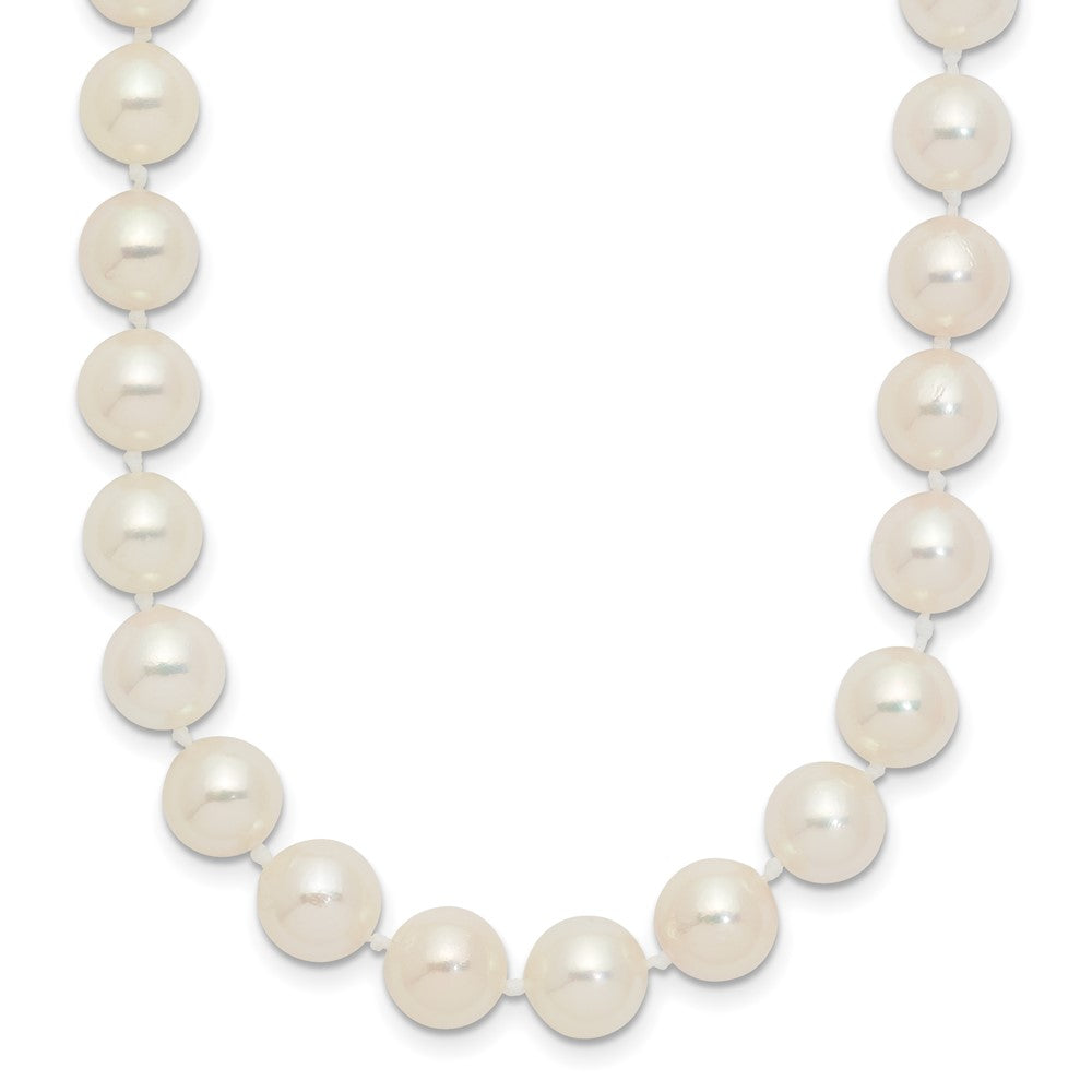 14k 7-8mm White Round Akoya Saltwater Cultured Pearl 16 inch Necklace