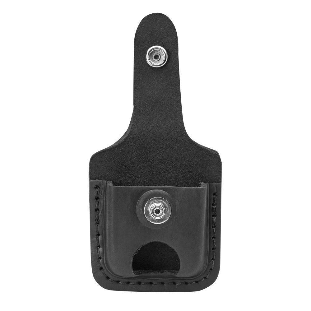Lighter Pouch Black Leather