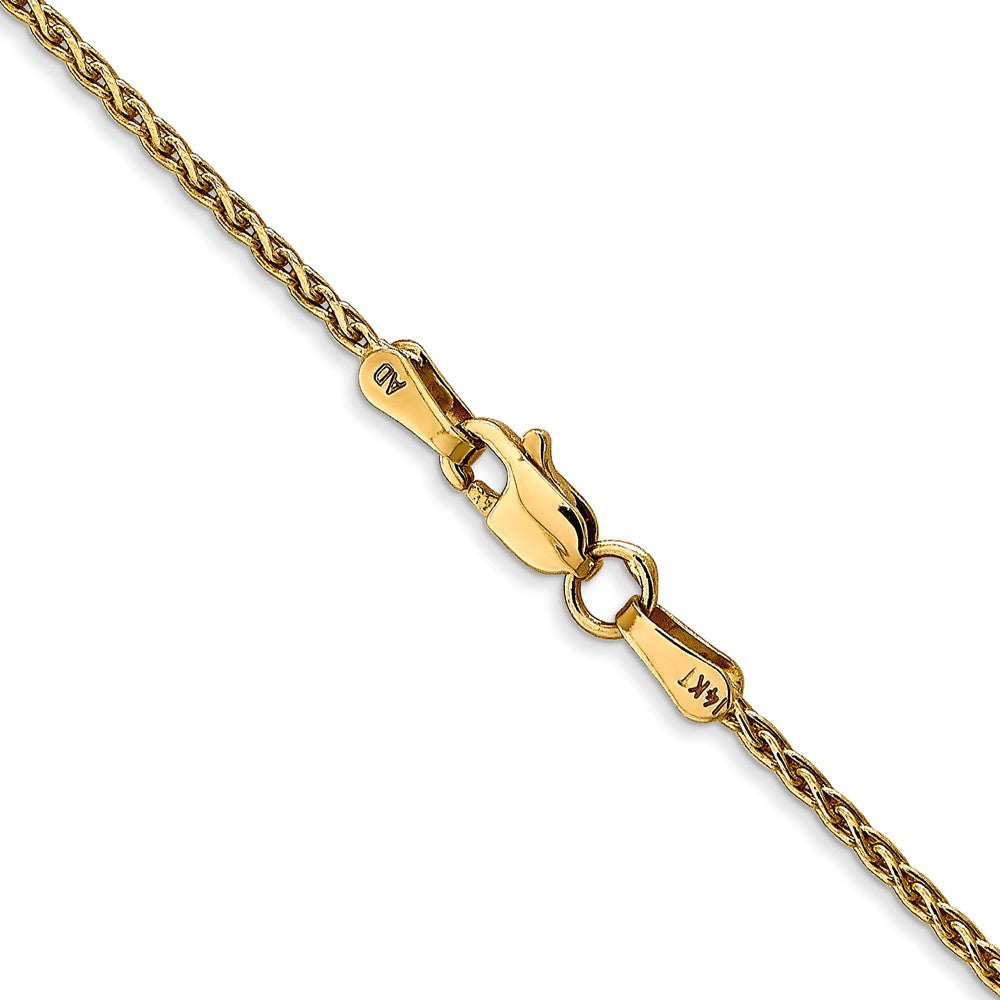 14k 22 inch 1.5mm Parisian Wheat with Lobster Clasp Chain