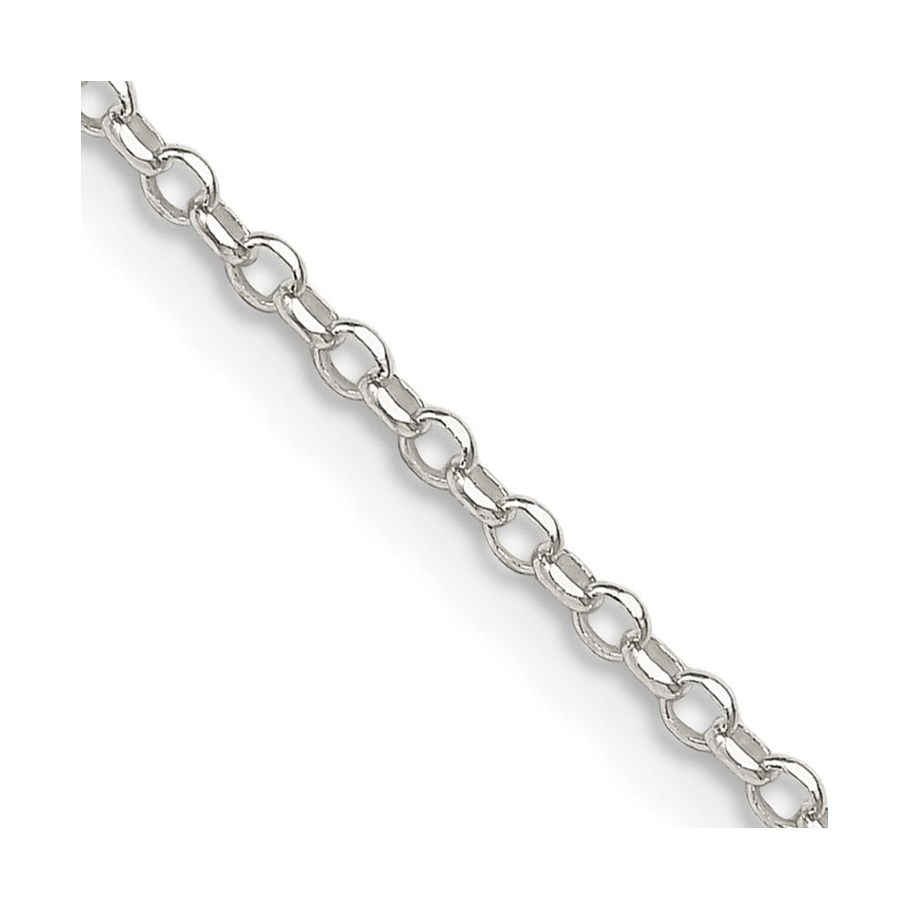 Sterling Silver 1.75mm Diamond-cut Cable Chain 22 Inches