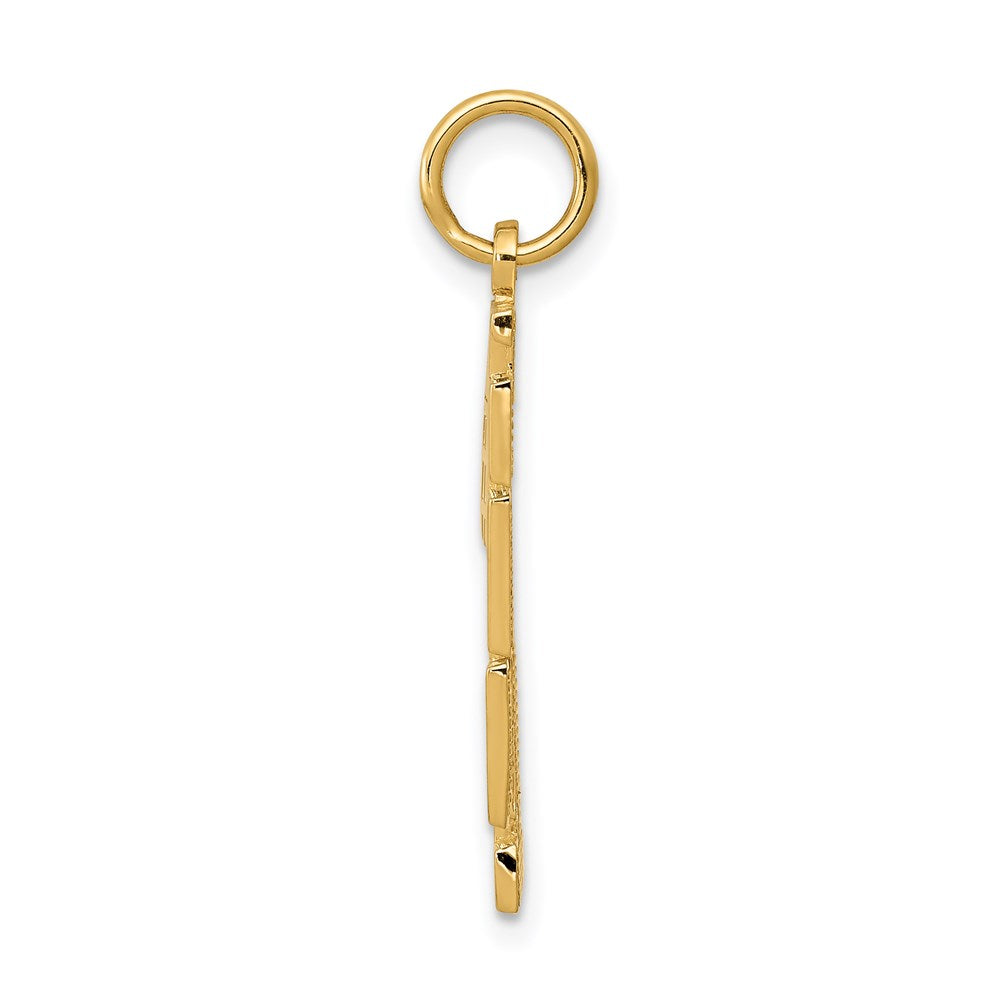14k #1 SON Charm Yellow Gold