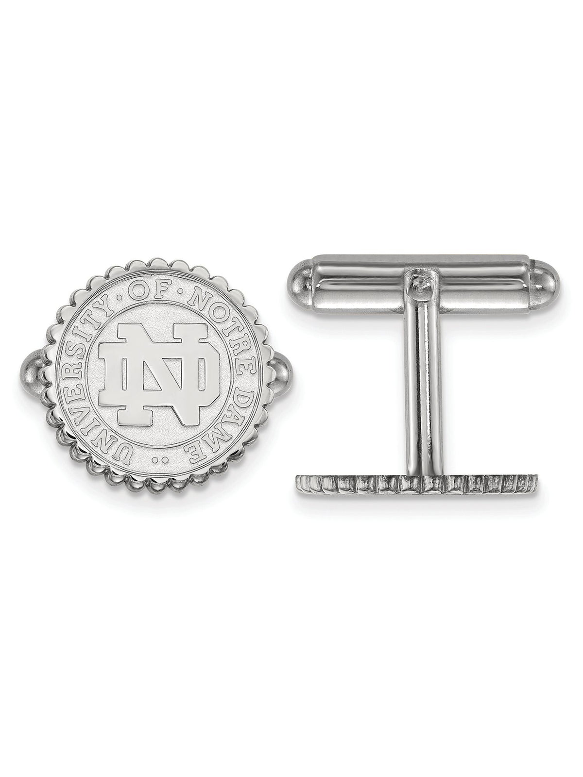 Sterling Silver University Of Notre Dame Crest Cuff Link
