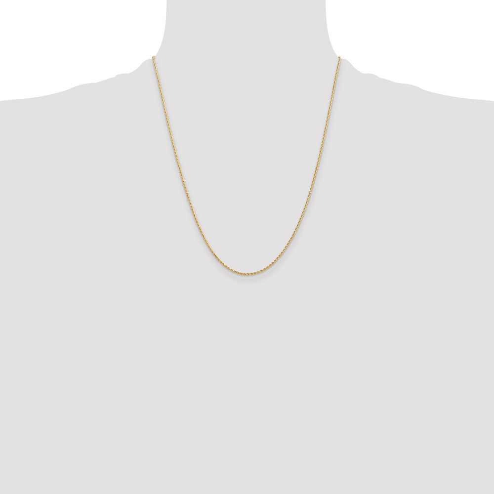 10K 1.75mm Diamond-Cut Rope Chain