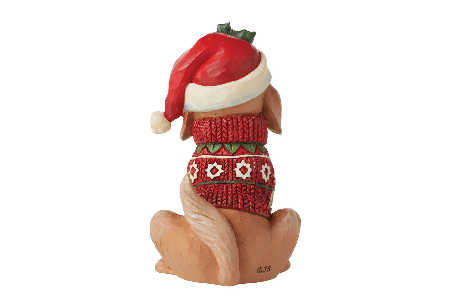Jim Shore Christmas Dog Mini - One Figurine 3.25 Inch, Resin - Heartwood Creek Holidays 6012962