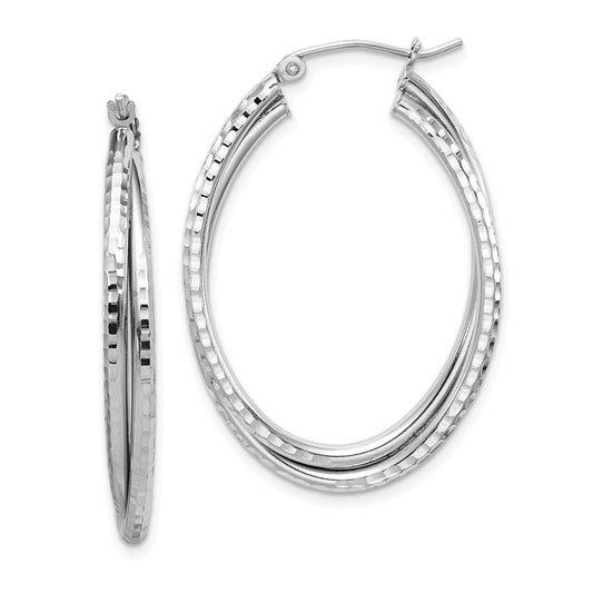 Sterling Silver Rhodium-plated Created Opal Post Earrings