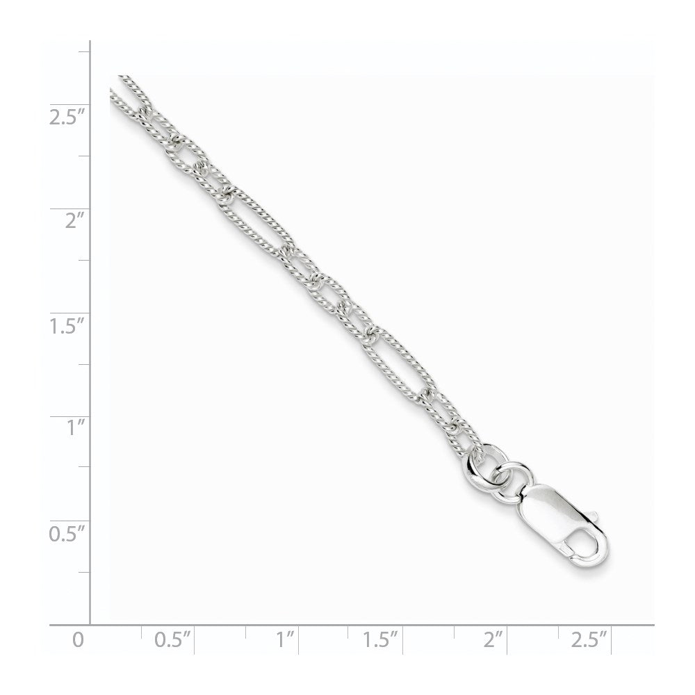Sterling Silver 7.5inch Fancy Link Bracelet 7.5 inches
