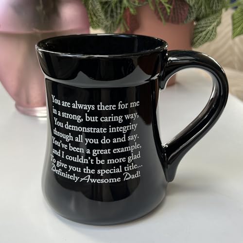 Collections Etc Definitely Awesome Dad Ceramic Mug, 20 oz.