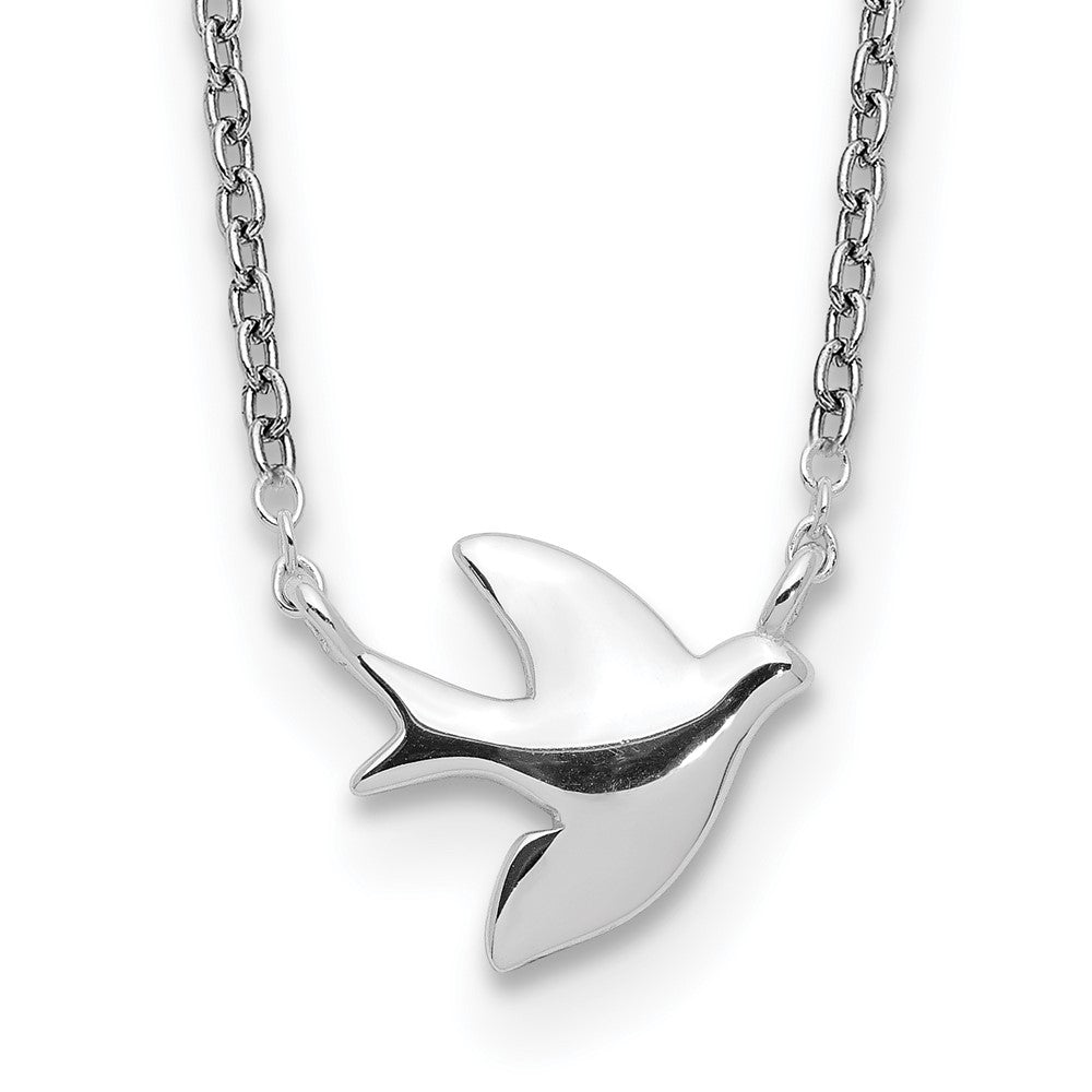 Sterling Silver Bird Necklace 16 Inches