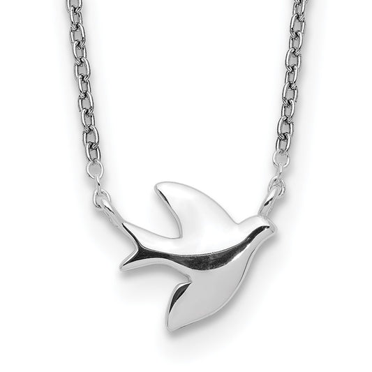 Sterling Silver Bird Necklace 16 Inches