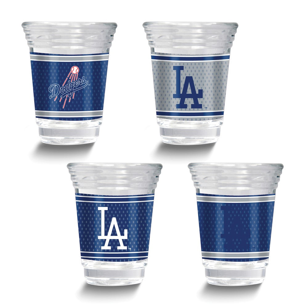 MLB Los Angeles Dodgers 4-piece 2 oz. Shot Glass Set