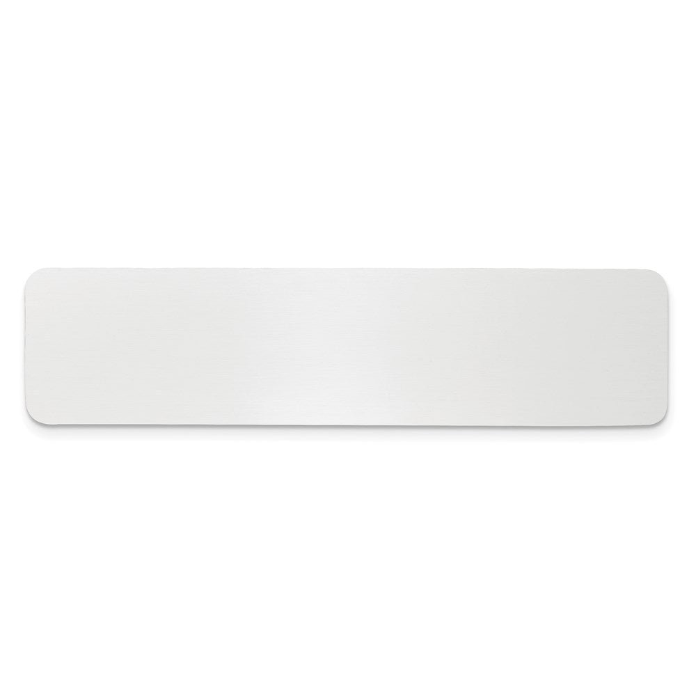3/4 x 3 Polished Aluminum Single Plate
