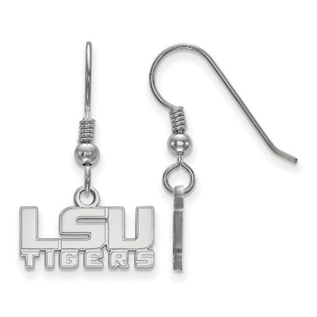 LogoArt SS045LSU Sterling Silver Louisiana State University Extra Small Dangle Earrings