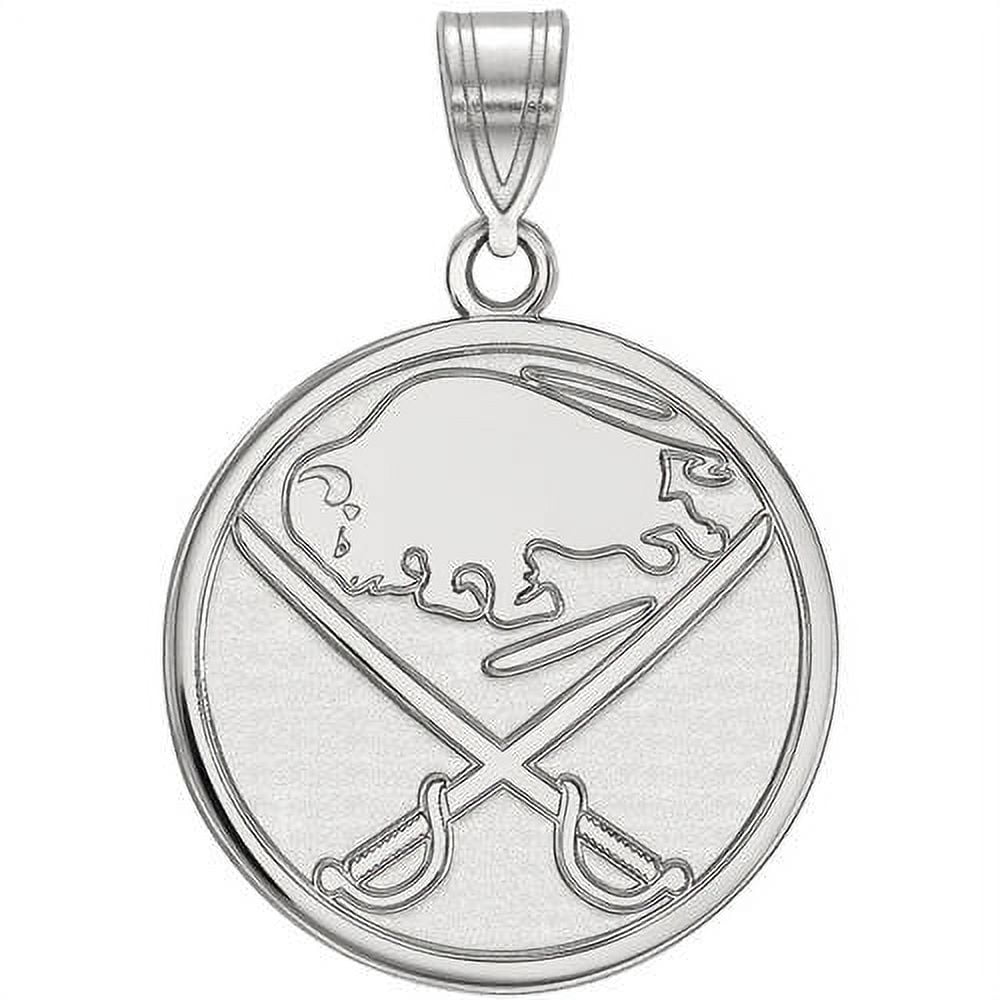 LogoArt Sterling Silver NHL Buffalo Sabres Large Pendant