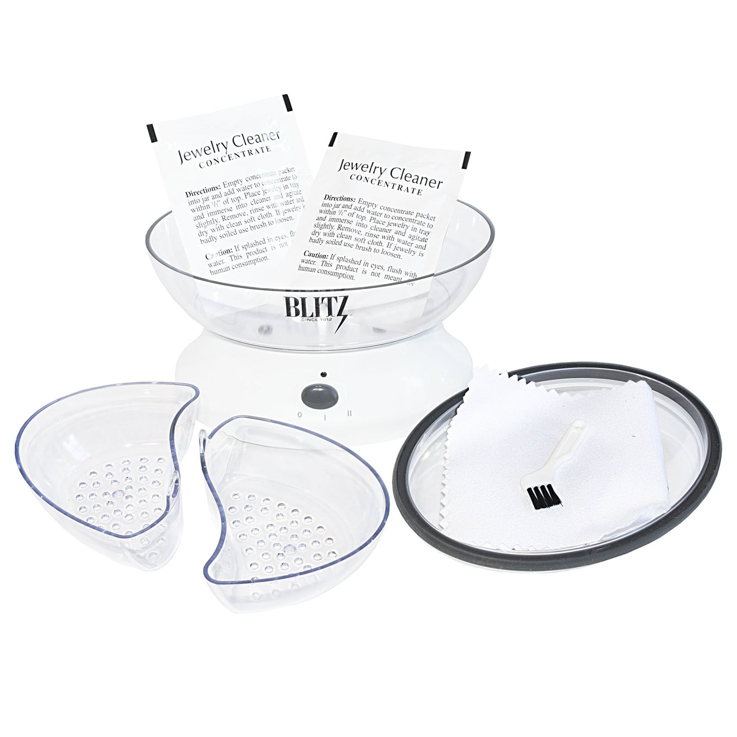 Ultra battery operated jewelry cleaning machine