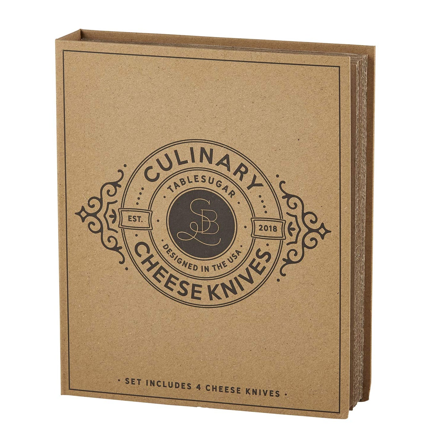 Culinary Cheese Knives 8 x 6.5 Cardboard Book Set