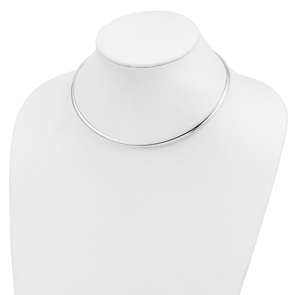 Sterling Silver 3mm Cubetto Necklace 16 Inches