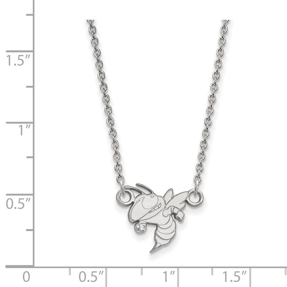 LogoArt SS049GT-18 Sterling Silver Georgia Institute of Technology Small Pendant with Necklace