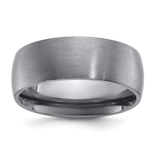 Chisel Tantalum Brushed 8mm Band Size - 9.5