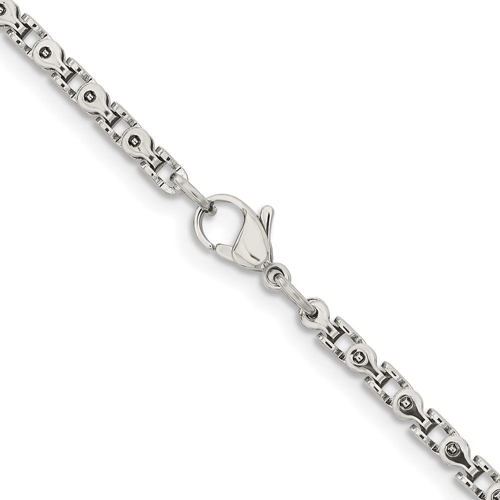 Stainless Steel Polished Fancy Link 18in Chain