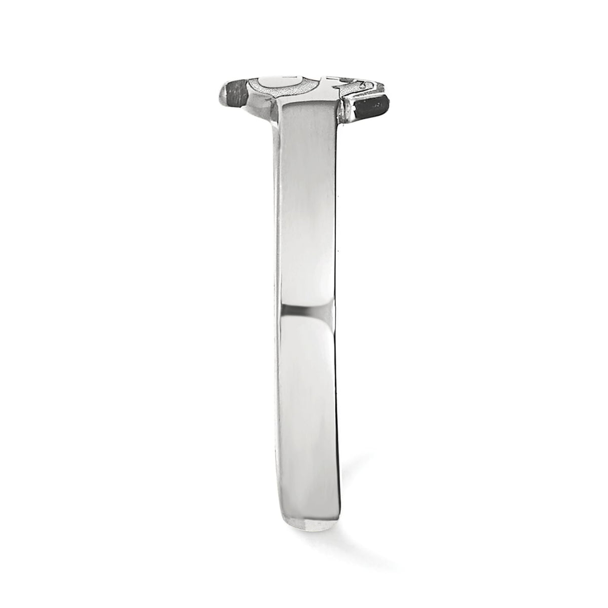 Sterling Silver Rhodium-plated LogoArt Florida State University F-S Toe Ring Q-SS029FSU