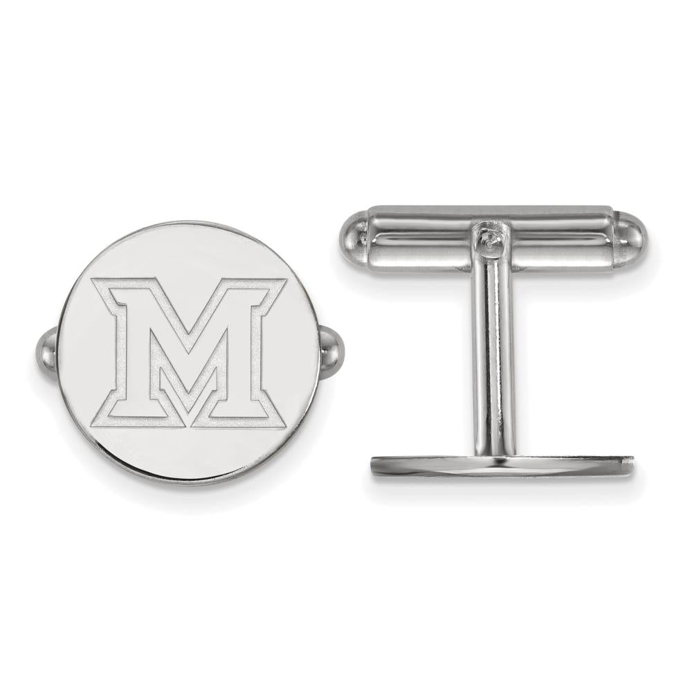 Men's Miami University Sterling Silver Miami University Cuff Links