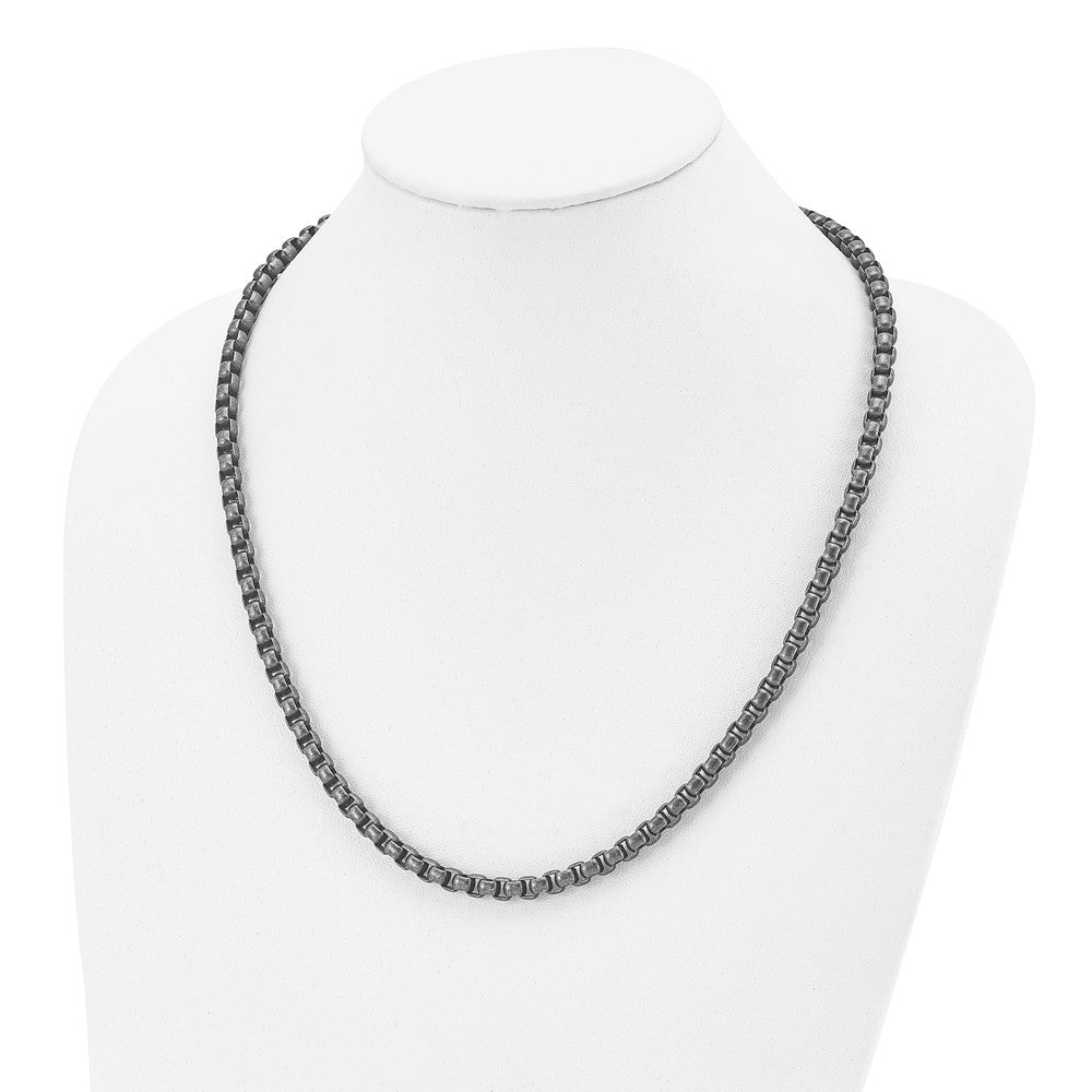 Stainless Steel Antiqued 24in Box Chain