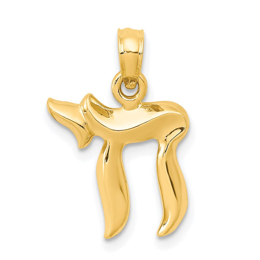 10K Gold Chai Pendant