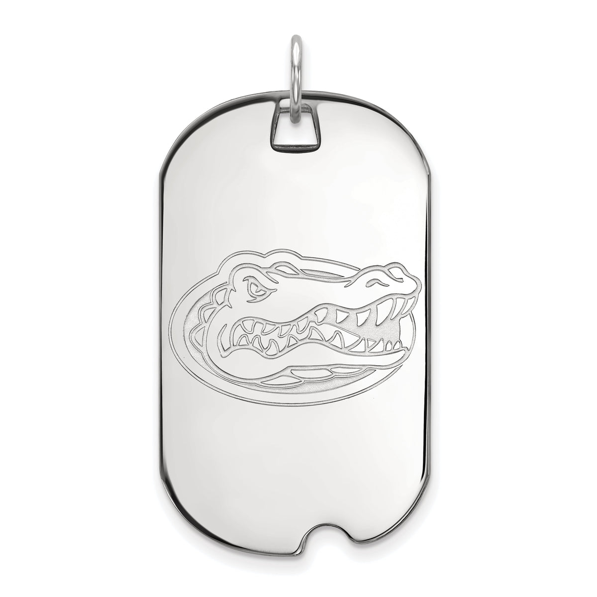 Sterling Silver U. of Florida Large Dog Tag Pendant