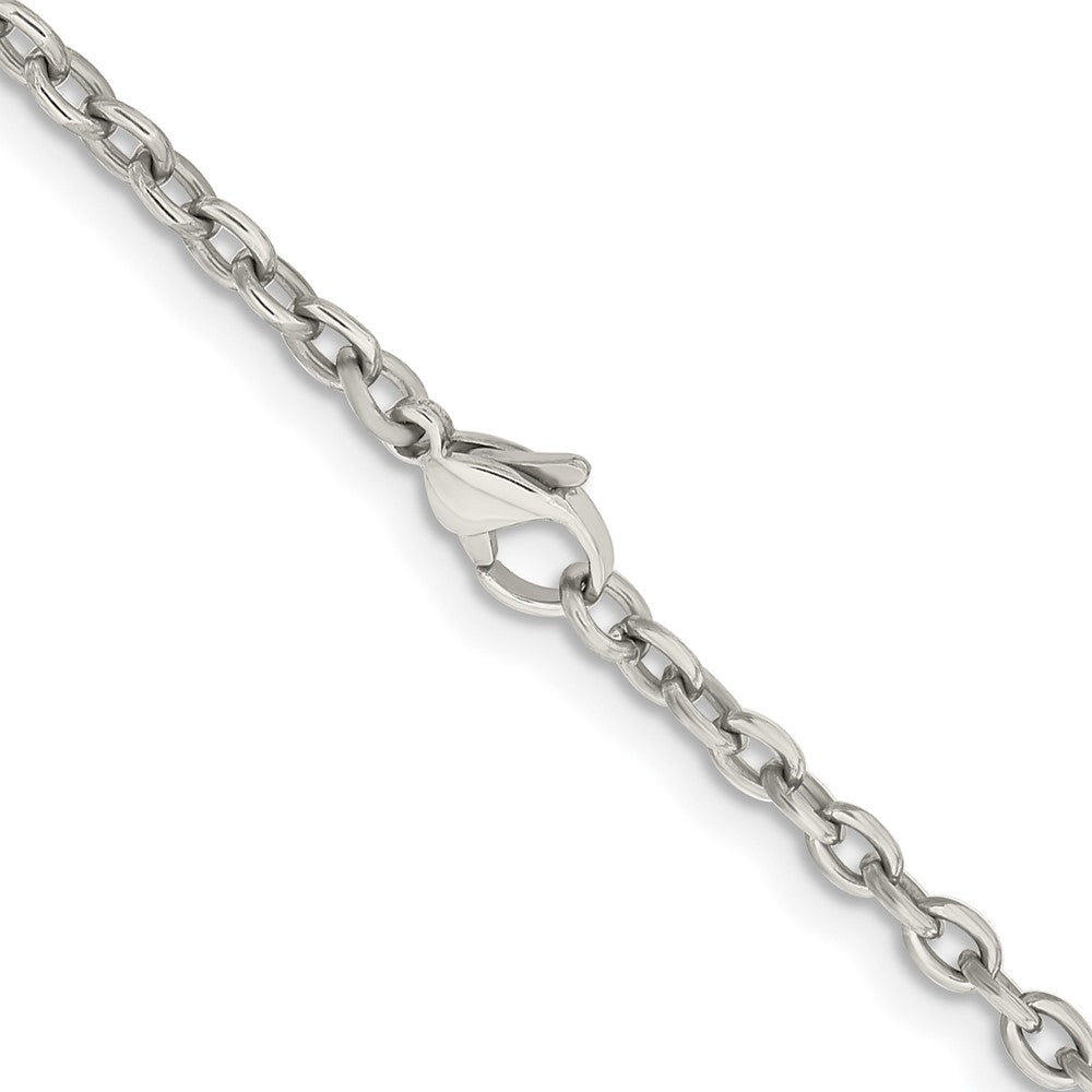 Titanium Polished 3.5mm 20in Cable Chain