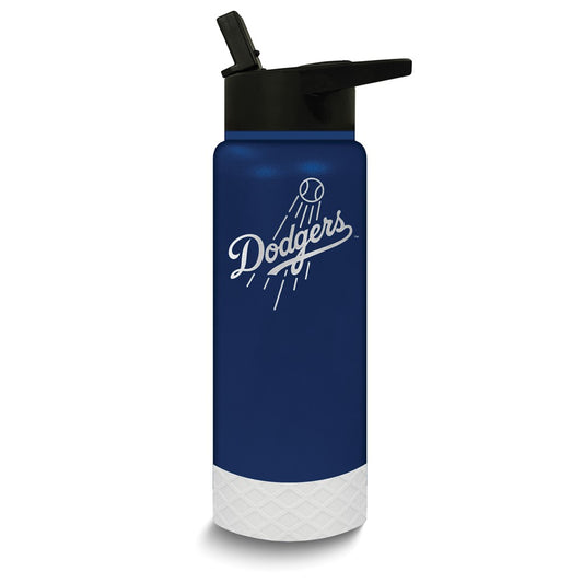 MLB Los Angeles Dodgers Stainless Steel Silicone Grip 24 oz. Water Bottle