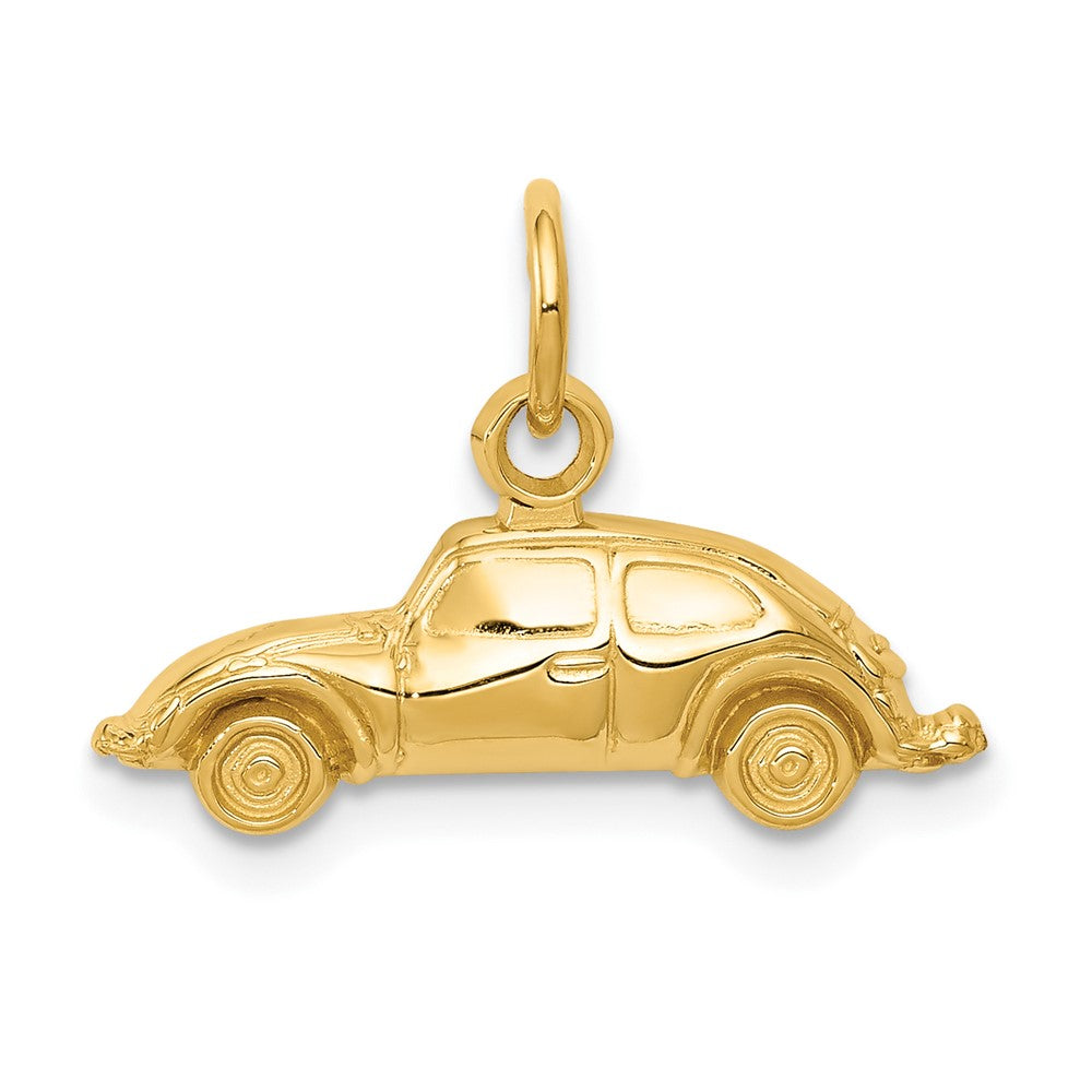 10k Car Charm Yellow Gold