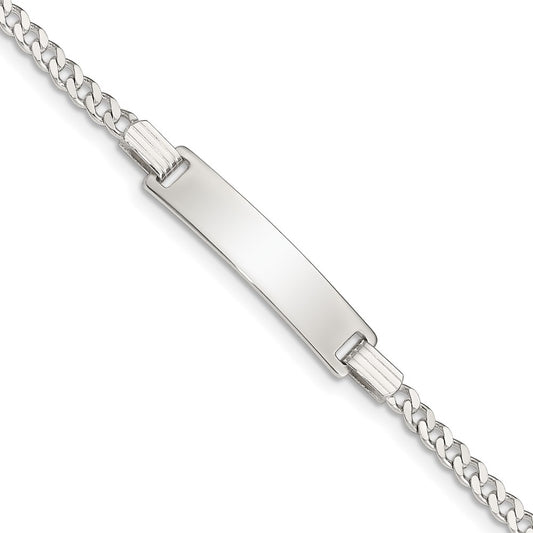 Sterling Silver Baby ID Bracelet 5.5 inches