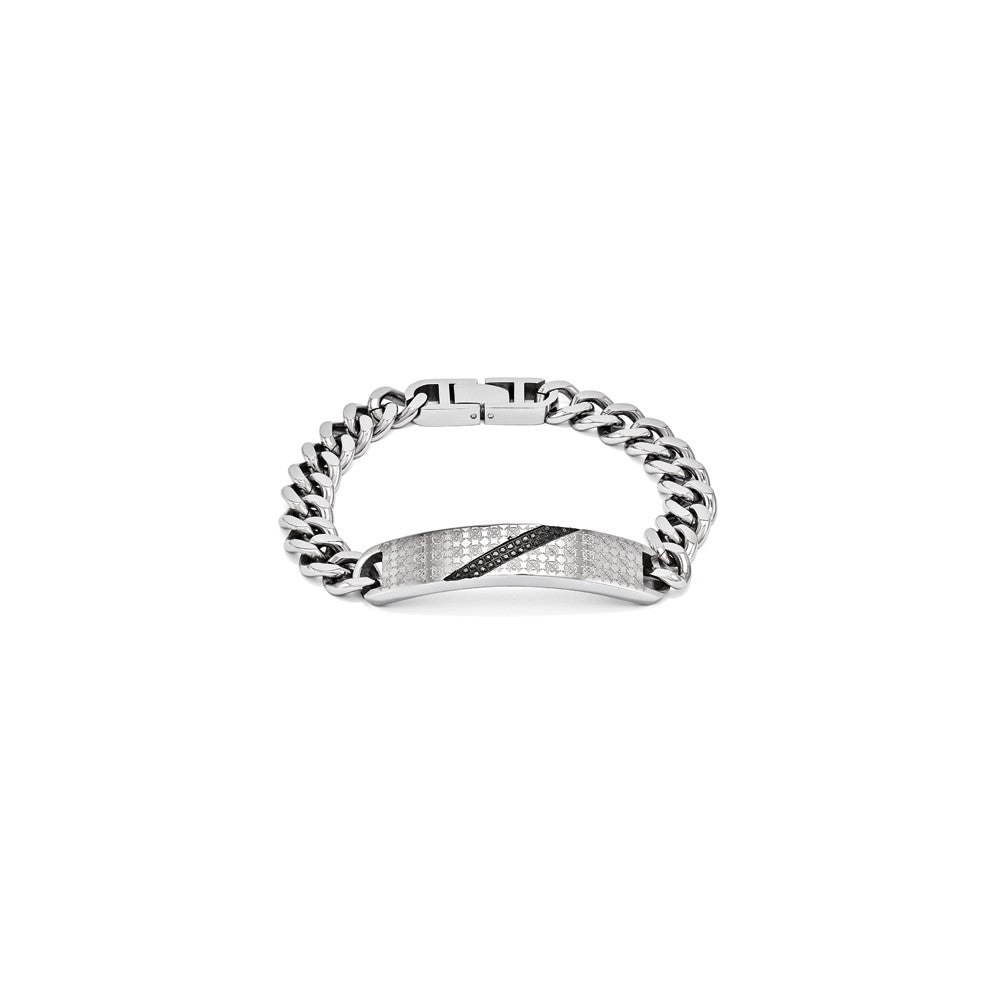 Steel and Diamond Bracelet