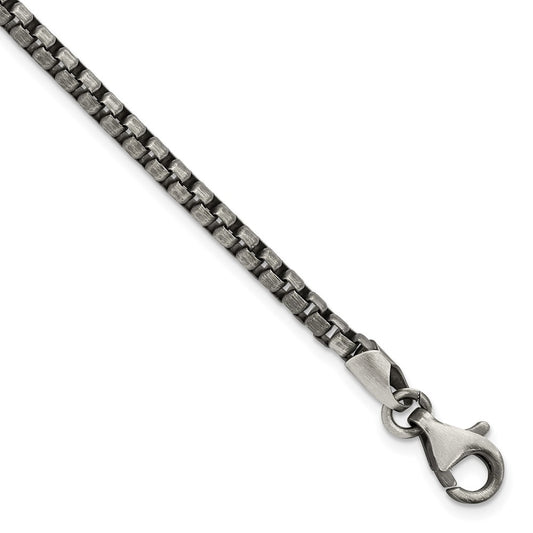 Sterling Silver Antiqued Brushed Bracelet 8 inches