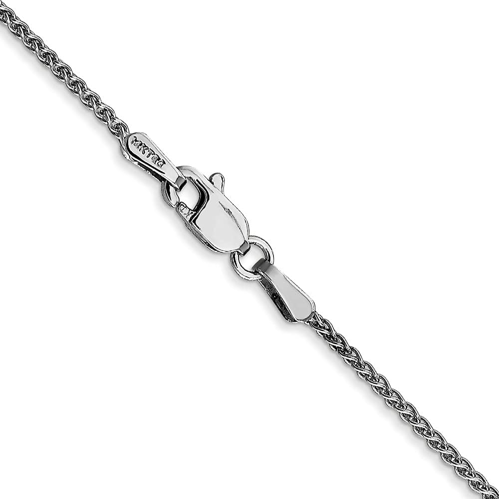 10k WG 1.25mm Spiga Chain Anklet