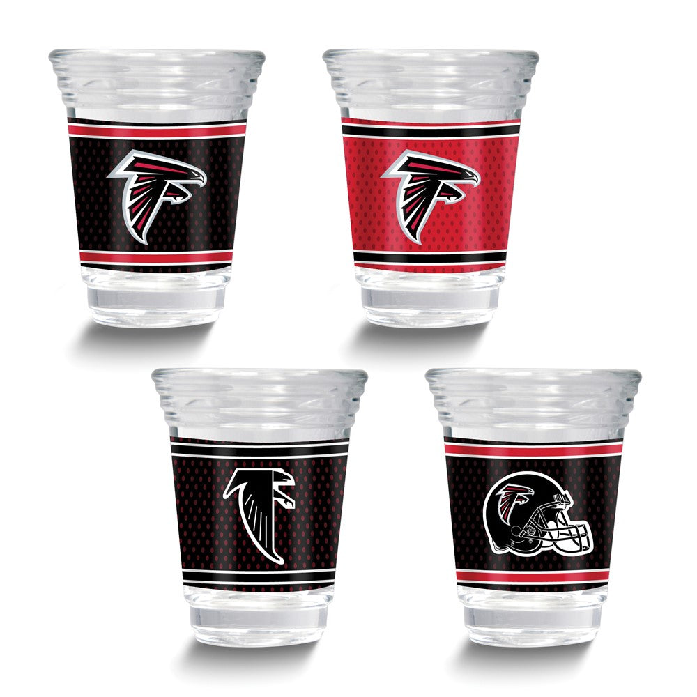 NFL Atlanta Falcons 4-piece 2 oz. Shot Glass Set