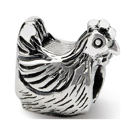 Sterling Silver Reflections Chicken Bead