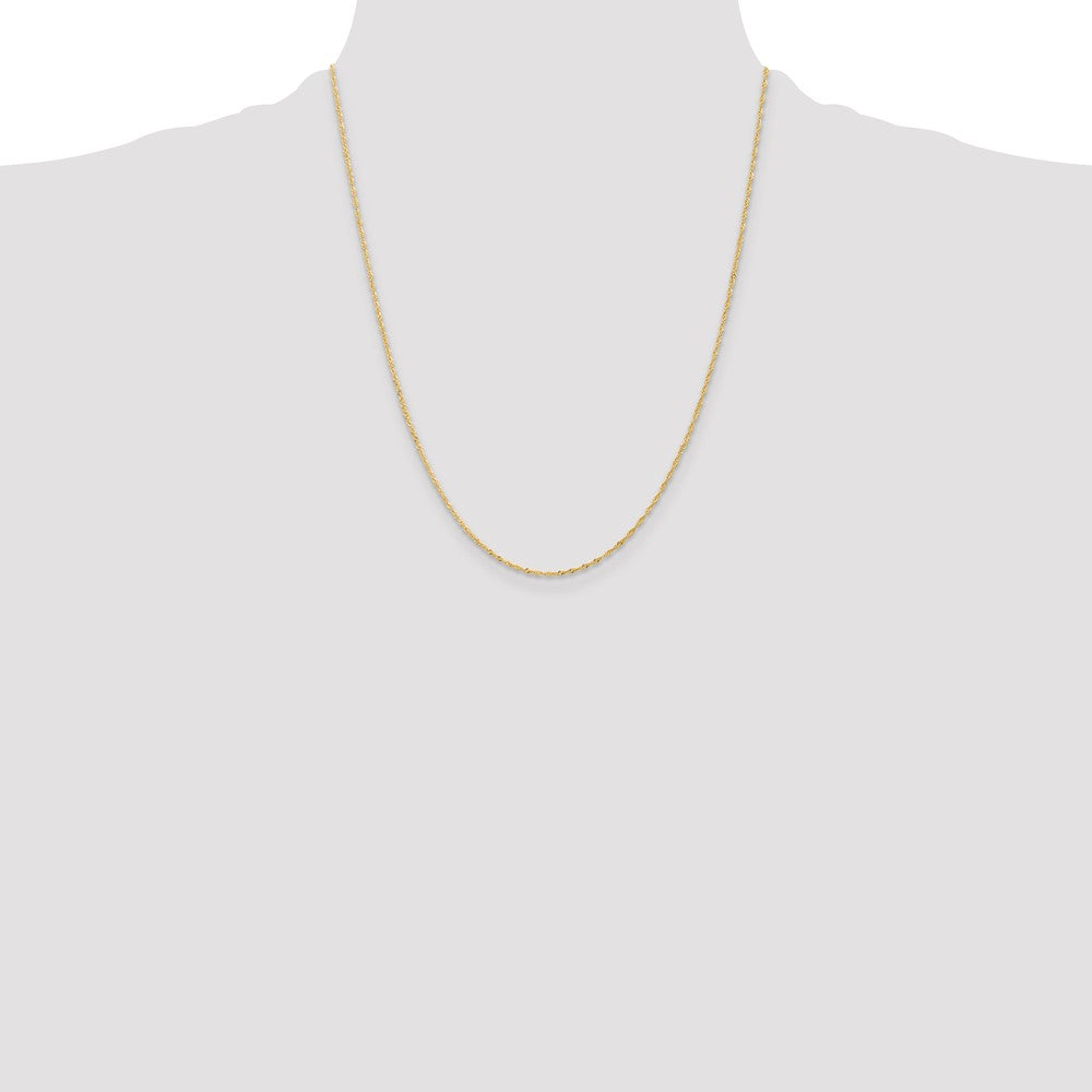 10k 1 mm Singapore Chain