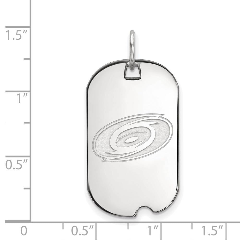 Women's Carolina Hurricanes Sterling Silver Small Dog Tag