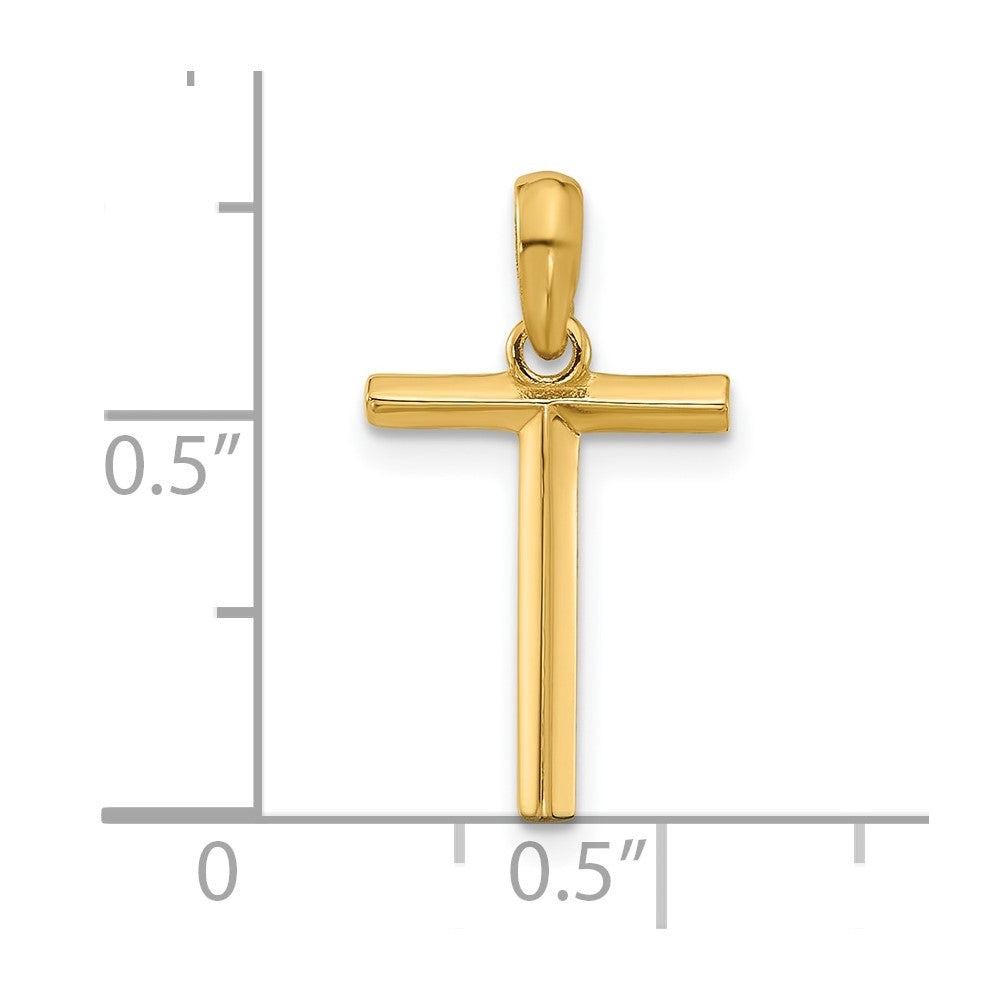 14k Yellow Gold Fancy Letter T