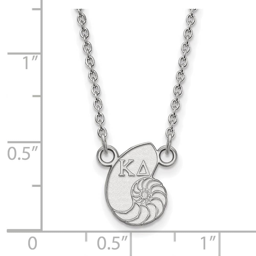 Sterling Silver 18in Official Licensed Greek Sororities Kappa Delta (??) XS Pendant w/ Necklace