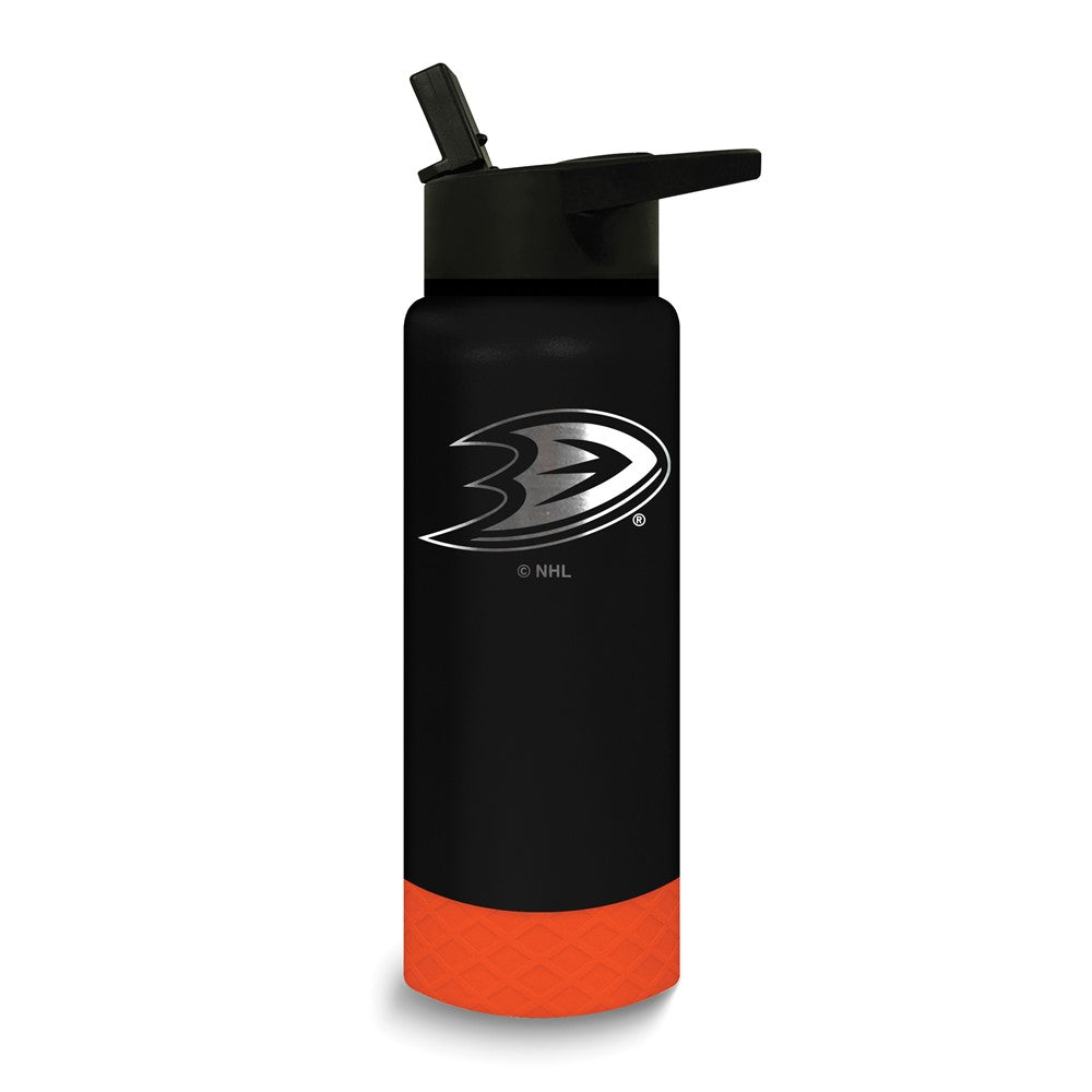 NHL Anaheim Ducks Stainless Steel Silicone Grip 24 oz. Water Bottle