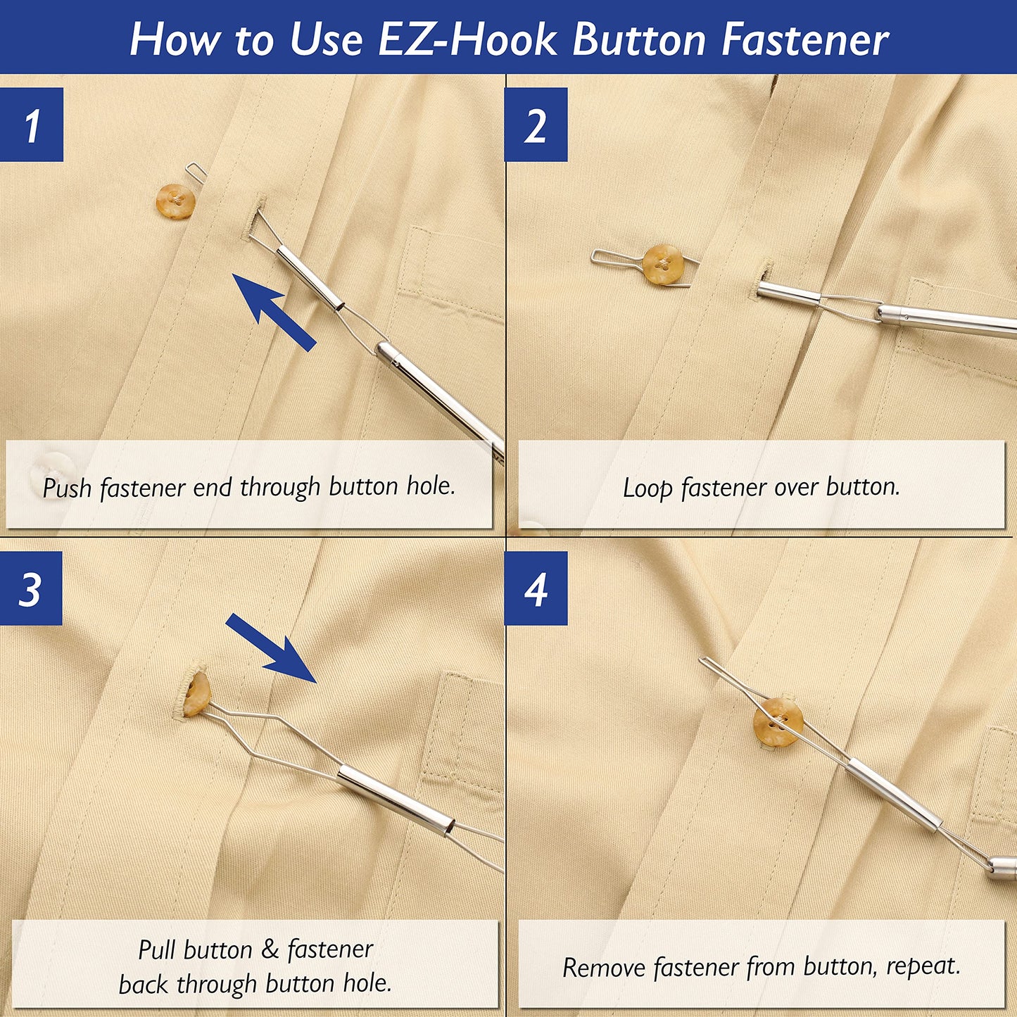 EZ-HOOK Jewelry Wand Clasp Fastener