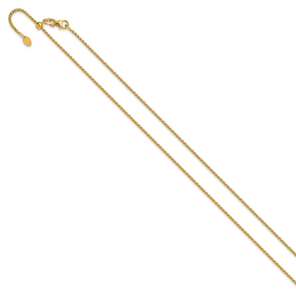 14K Adjustable 1.4mm D/C Open Franco Chain